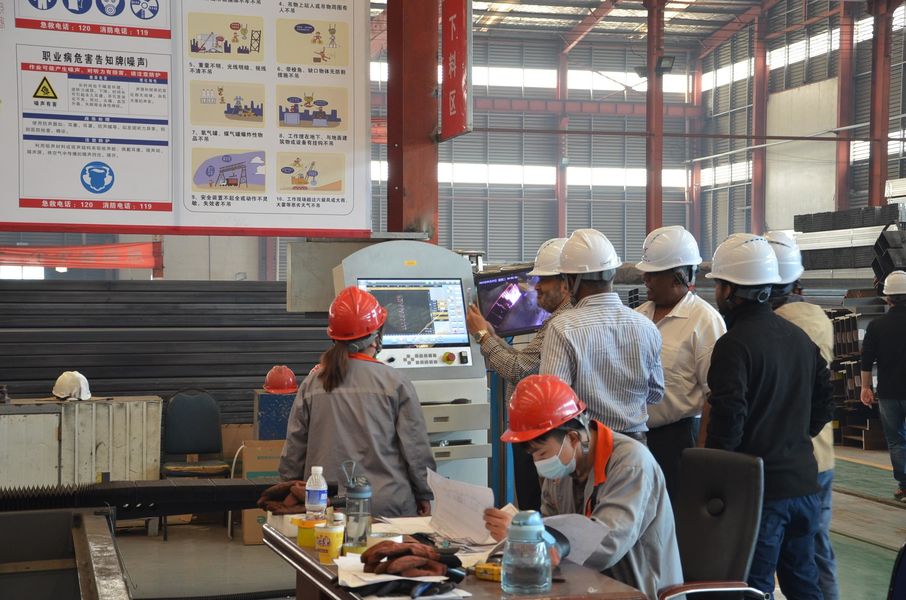 Qingdao KXD Steel Structure Co., Ltd productielijn van de fabrikant
