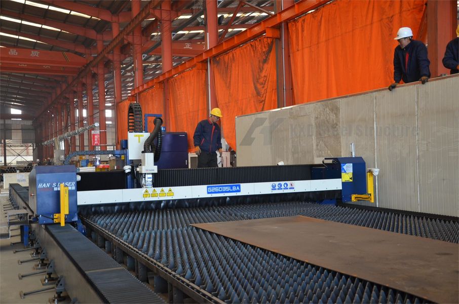 Qingdao KXD Steel Structure Co., Ltd productielijn van de fabrikant