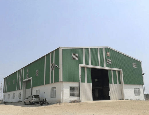 Glaswol geïsoleerde staalgebouwen Prefab industriële woonruimte staalconstructie