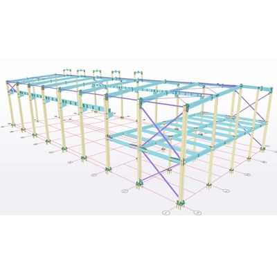Pre-engineering Steel Structure Workshop Q355b Q235b Voorafgebouwde stalen gebouwen