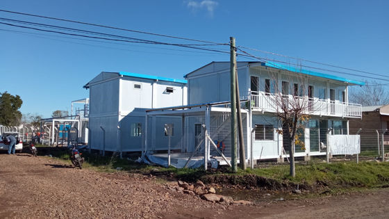Op maat gemaakte modulaire staalcontainers Huizen staalconstructie gebouw