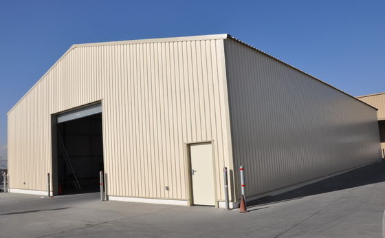 Metalen dak van golfmatig staal Metalen bouwwerk Prefab staal frame Warehouse