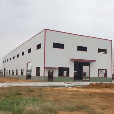 Warmgewalst H staal Prefabricated staalstructuur Prefab Gebouw Op maat
