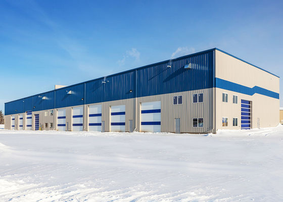 Industriële hoge staalconstructie magazijn anti-aardbevingen geprefabriceerd bouwwerk