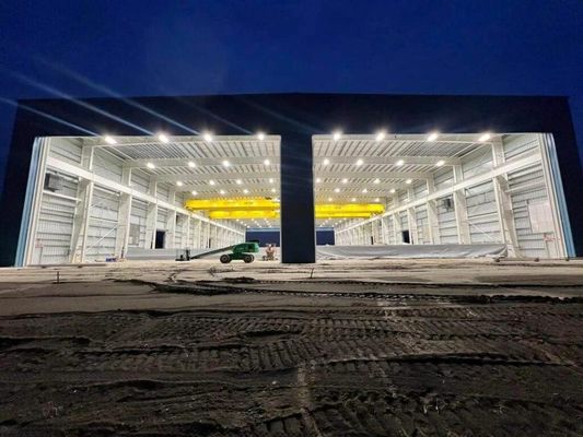Moderne prefab metalen gebouwen Constructie Prefab stalen structuur Vliegtuighangar