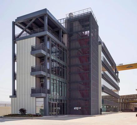 Werkplaatsen Meerdere verdiepingen Staalgebouw Staalconstructie Gebouw Op maat