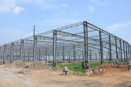 Q235 Q355B Staalconstructie Werkplaats / magazijn / Gebouw van alle soorten