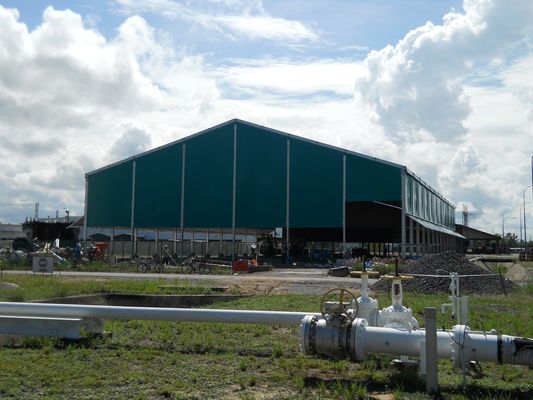 Vinnige montage Grote span geprefabriceerde lichte staalstructuur Gegalvaniseerde industriële constructies