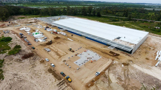 GB-standaard Q355b Staal geprefabriceerde structuur metalen hangar