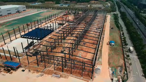 Voorgefabriceerde staalconstructie Huizen Staalstal Werkplaats Metalen schuur Logistiek Fabriek Pakhuis