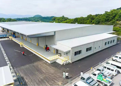 Lichte industriële prefab-staalconstructies Warehouses Modern licht werkplaats