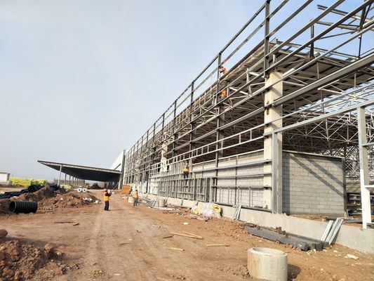 Commerciële pre-engineering staalstructuur industriële opslag