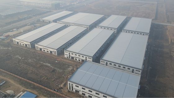 Draagbaar geprefabriceerd staalconstructieframe industriële en commerciële gebouwen magazijn werkplaats