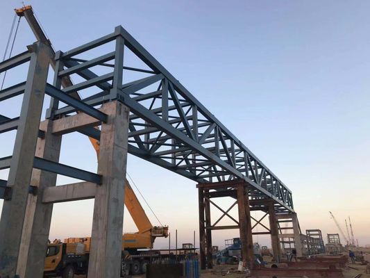 Modulaire stalen brug voor de bouw Tijdelijke toegang Duurzaam