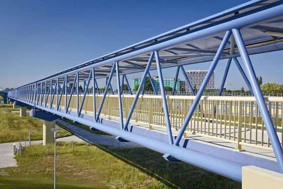 Hot Dip gegalvaniseerde stalen voetbrug voor voetgangerspaden Weerbestendige