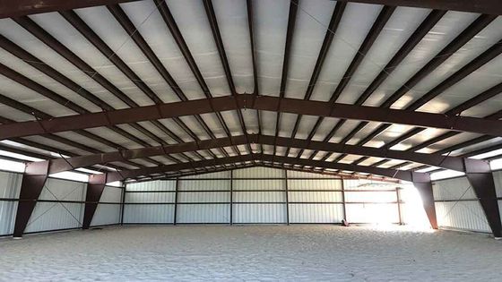 Economisch metalen frame gemakkelijk te monteren prefab staalstructuur hangar