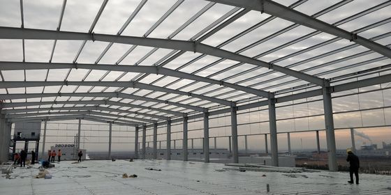 Moderne industriële bouwontwerp metalen frame werkplaats en opslag met volledige tekendienst