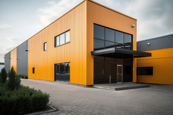 Gelast H-afdeling kolom en balk staal werkplaats Gebouw voor industriële snelle installatie