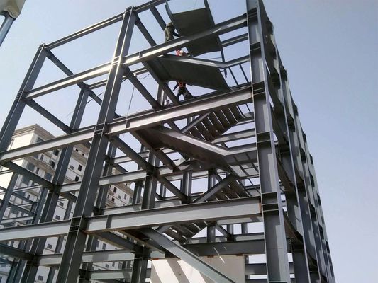 3-5 verdiepingen Prefabricated Steel Frame Warehouse Offices Winkelcentrum Commerciële gebouwen