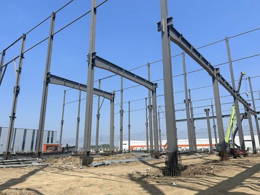 Brandbestendige staalfabrieksgebouwen Metalen industriële constructies