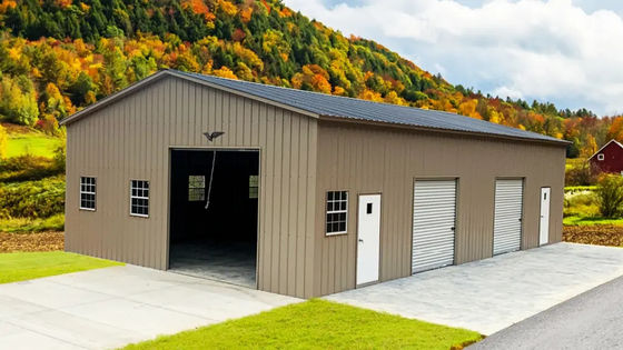 Op maat gemaakte metalen staal frame garage metalen structuur bouw kit