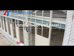 Metalen geprefabriceerde industriële gebouwen met metalen wandbekleding